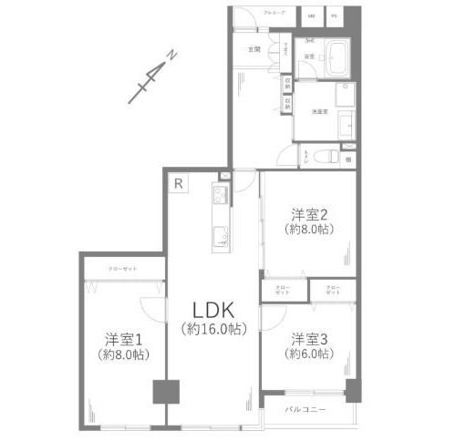 3LDK、価格5799万円、専有面積92.82m2、バルコニー面積3.86m2 形状等が現況と異なる場合は現況を優先します。