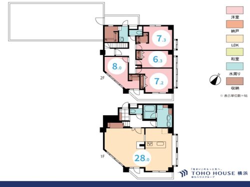 4LDK、価格6680万円、専有面積151.44m2、バルコニー面積17.63m2