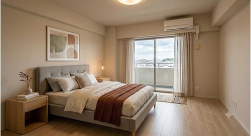 本画像は空室写真にCG・AI技術で家具・調度品(絨毯などを含む)を配置したバーチャルステージング画像です。画像内の家具・小物は販売価格に含まれません。現況と差異がある場合は現況を優先とします。