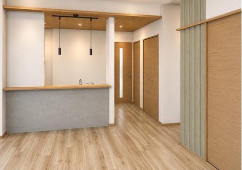 内観完成予想パース
(内観の完成予想図です。周辺画像はイメージで実際のものとは異なります。)